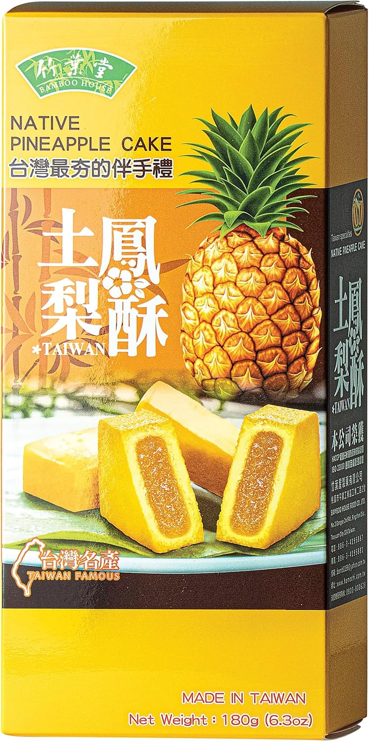 フジフードサービス 竹葉堂 パイナップルケーキ(6個入) 180g パイナップル