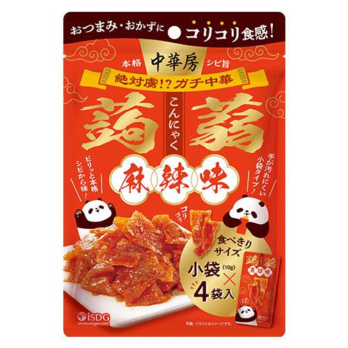 商品情報 名称 ISDG 中華房 即食こんにゃくスナック 40g（10g×4袋 保存方法 常温で保存してください。 保存期間 枠に記載 内容量 40g（10g×4袋） ブランド ISDG 中華房 原産国 中国 特徴 中華風の味付けを楽しめる、ISDG「中華房」シリーズのこんにゃくスナックです。 こんにゃくを使用した食べやすいスナックタイプで、麻辣味とごま味の2種類からお好みに合わせてお選びいただけます。 麻辣味は、唐辛子や香辛料の風味が楽しめるピリ辛テイスト。 ごま味は、ごまの香ばしい風味を楽しめるまろやかな味わいです。 10g×4袋の個包装タイプなので、食べ切りやすく、仕事中の休憩時間やおやつ、おつまみにも便利です。 中華風のお菓子や、ちょっと変わったスナックを楽しみたい方におすすめです。