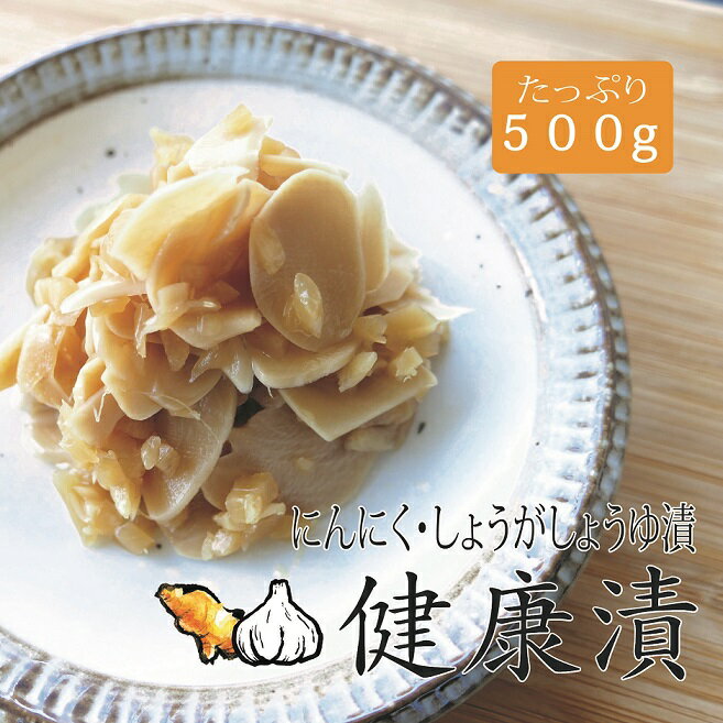 にんにくとしょうがのうま醤油漬 健康漬 500gx4袋 国内製造