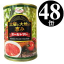 【5/9～5/16限定!エントリーで最大P10倍】 太陽と大地の恵み トマト缶 ホール 400gx48缶 トマト 缶詰 完熟 ホールトマト 業務用 まとめ買い 備蓄 ローリングストック 送料無料