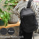 【先着20%OFFクーポン】レディースリュックサック リュック リュックサック デイパック バックパック Rename リネーム 2ルーム 軽量 A4 2部屋 ...