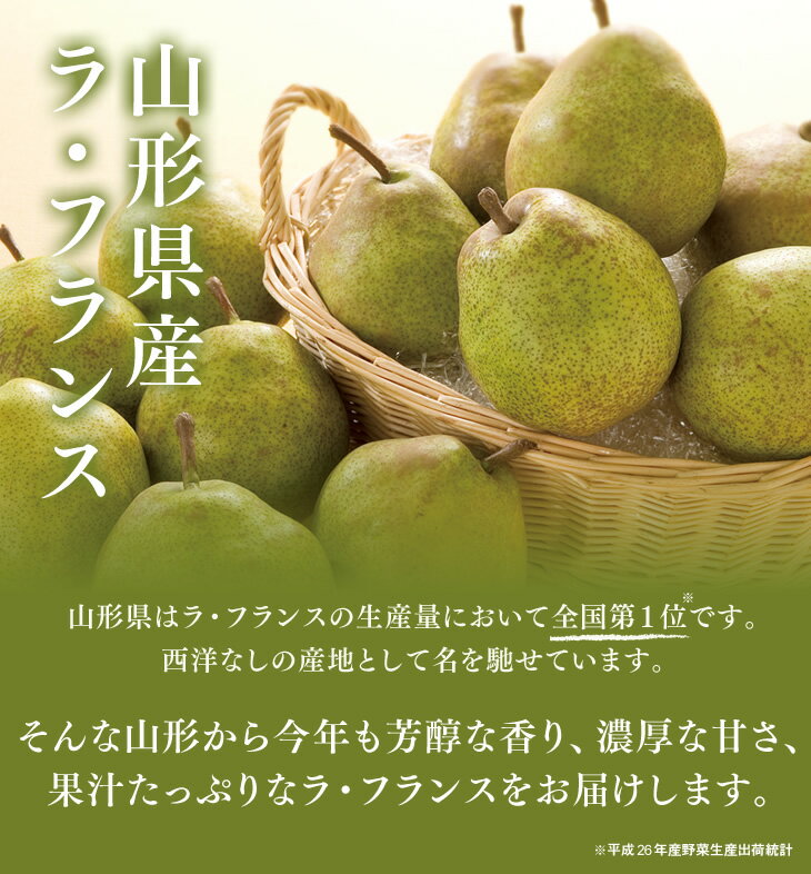 予約商品 ギフト 送料無料 山形県産 洋梨ラフランス約3kg(4L〜Lサイズ・8〜12玉) のし対応 お歳暮 ※九州・沖縄・一部離島を除く rf19