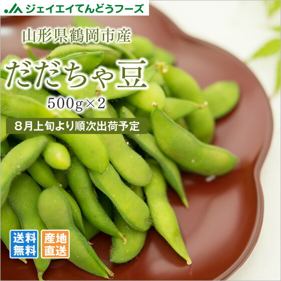 【ご家庭用】だだちゃ豆 1kg (500g×2袋) 山形県鶴岡市産 枝豆 クール便