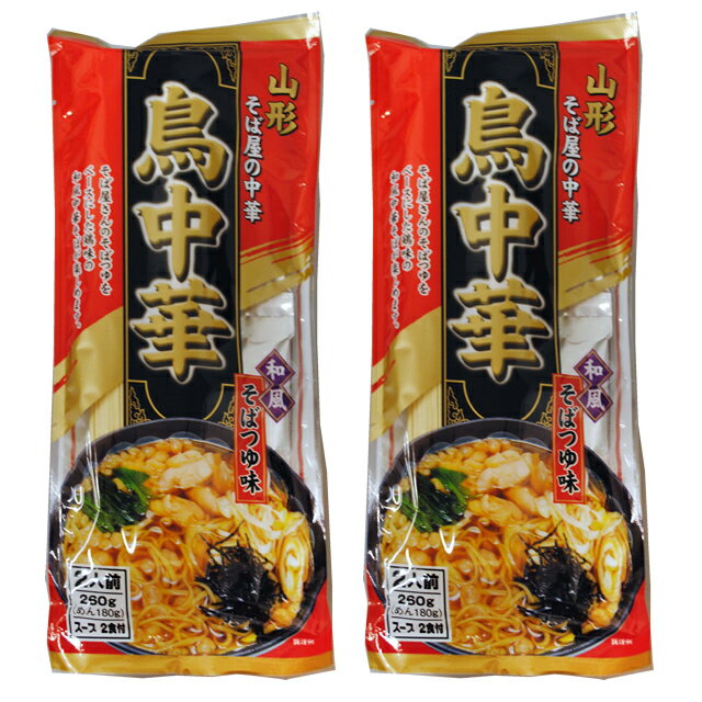 お試し 麺 山形 鳥中華 2袋 ネコポス 送料無料