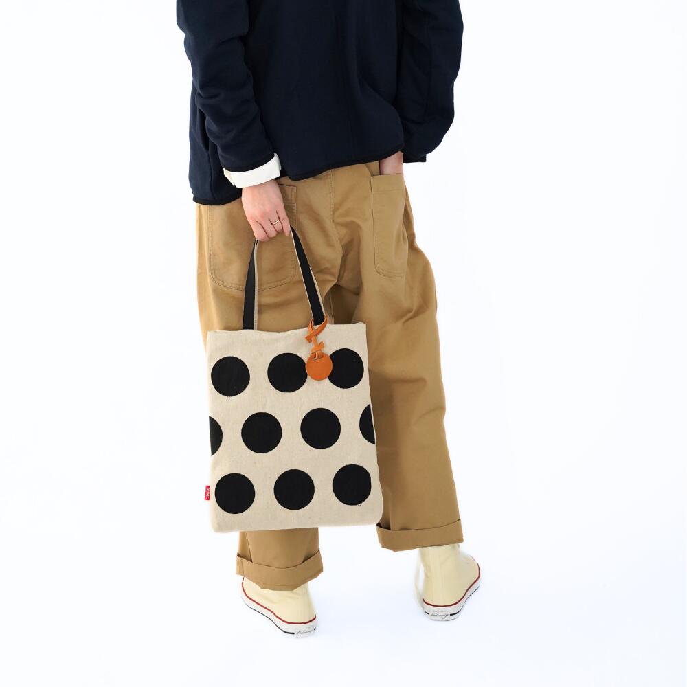 【KONBU®ドットトート・US0021】tener. テネル 水玉 ドット 帆布 ナイロン KONBUナ...