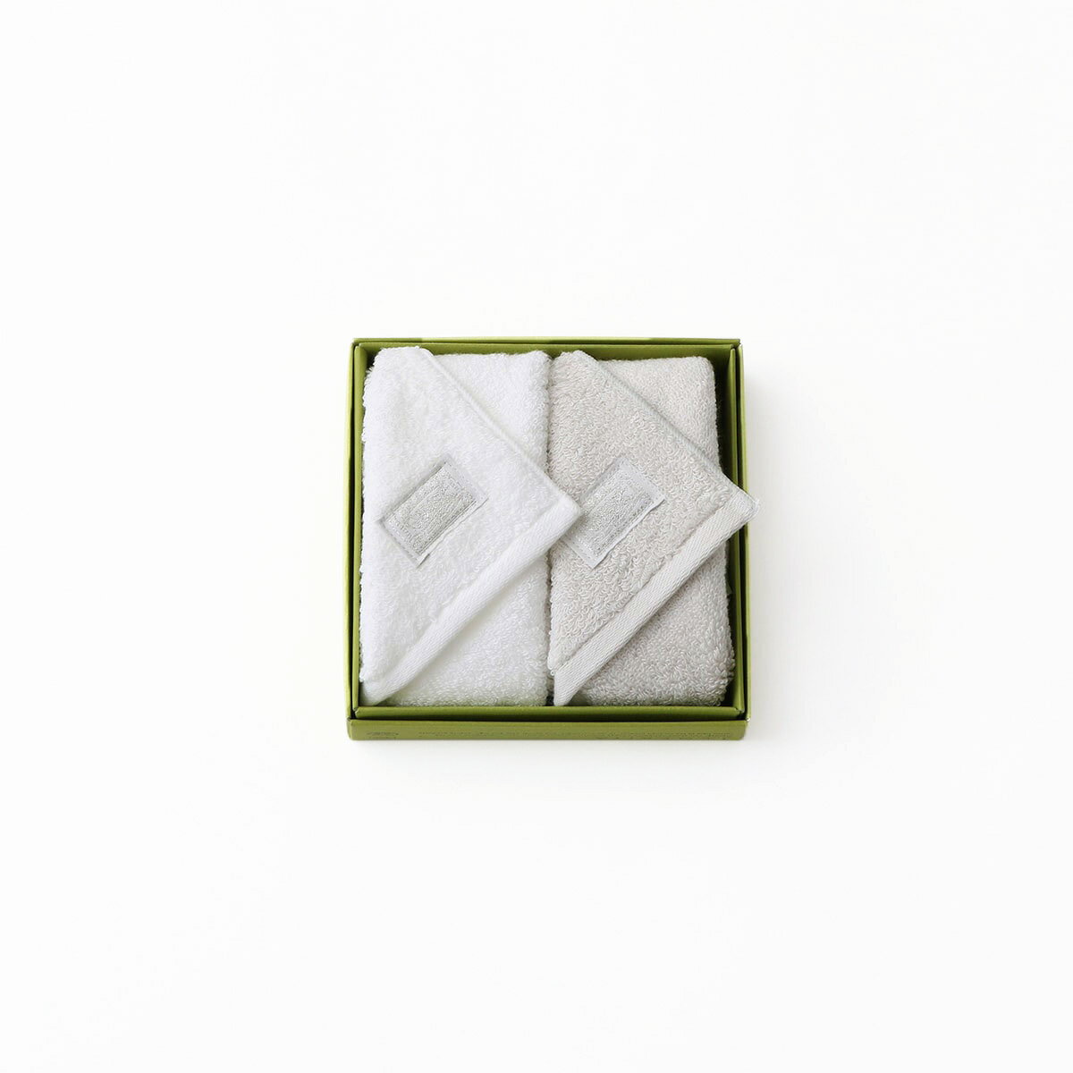 【 TENERITA 公式 】 超甘撚りエクストラリッチ タオルハンカチ 2枚セット (ホワイト・ライトグレー) | タオル テネリータ 日本製 ギフト プレゼ...
