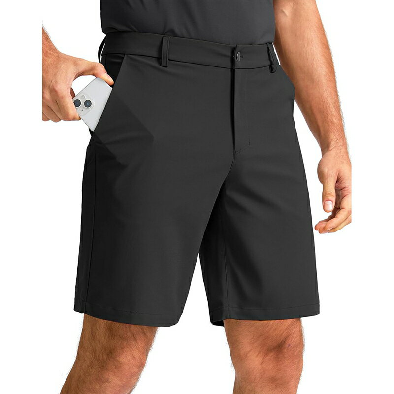Rakuten - [Kayiyasu] ゴルフ ハーフパンツ メンズ ストレッチ 五分丈 短パン 軽量 ショートパンツ 撥水 登山 釣り キャンプ 夏服 作業着 半ズボン 無地