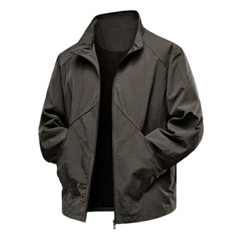 [Kayiyasu] ウインドブレーカー メンズ ジャケットアウトドア 作業着 防風 登山 釣り 軽量 カジュアル 大きいサイズ 春 秋 秋服(4.0)