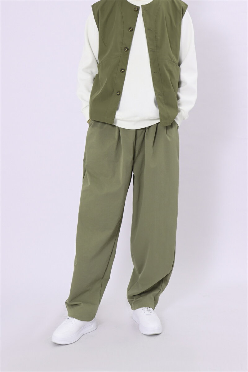 Rakuten - [Kayiyasu] ワイドパンツ メンズ ズボン 春服 ストレート サルエルパンツ 大きいサイズ M~3XL 無地 調整紐 ゆったり ボトムス カジュアル おしゃれ 快適 夏 秋 冬