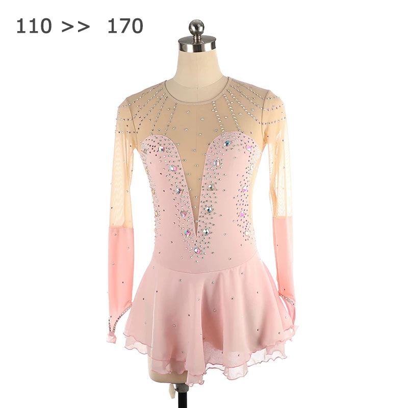 アイススケートウェア スタンダード競技着 子供 大人対応 スケートドレス アイスダンス かわいい ダンスドレス 練習…