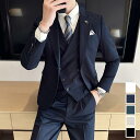 全5色 メンズスーツ スリーピース メンズ タキシード 白 おしゃれスーツ 紳士服 礼服 パンツスーツ フォーマルスーツ 結婚式 二次会 発表会用スーツ ビジネ...