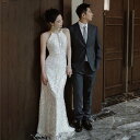 ウェディングドレス ホルターネック マーメイドライン 白ドレス 結婚式 オフショルダー 前撮り シンプル 高級感 ロングドレス お花嫁ドレス パーティードレス ...