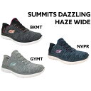 スケッチャーズ 149937W スリップインズ レディース SUMMITS DAZZLING HAZE ワイドフィット ハンズフリー スリッポン