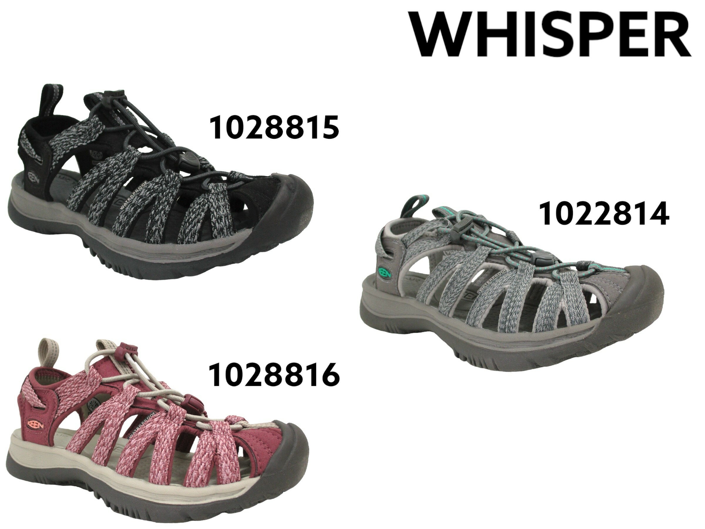 キーン レディース ウィスパー サンダル KEEN WHISPER SANDAL 1028815 1022814 1028816 水陸両用 軽量 海 海水浴 川遊び キャンプ フェス プール 街履き 普段 クッション