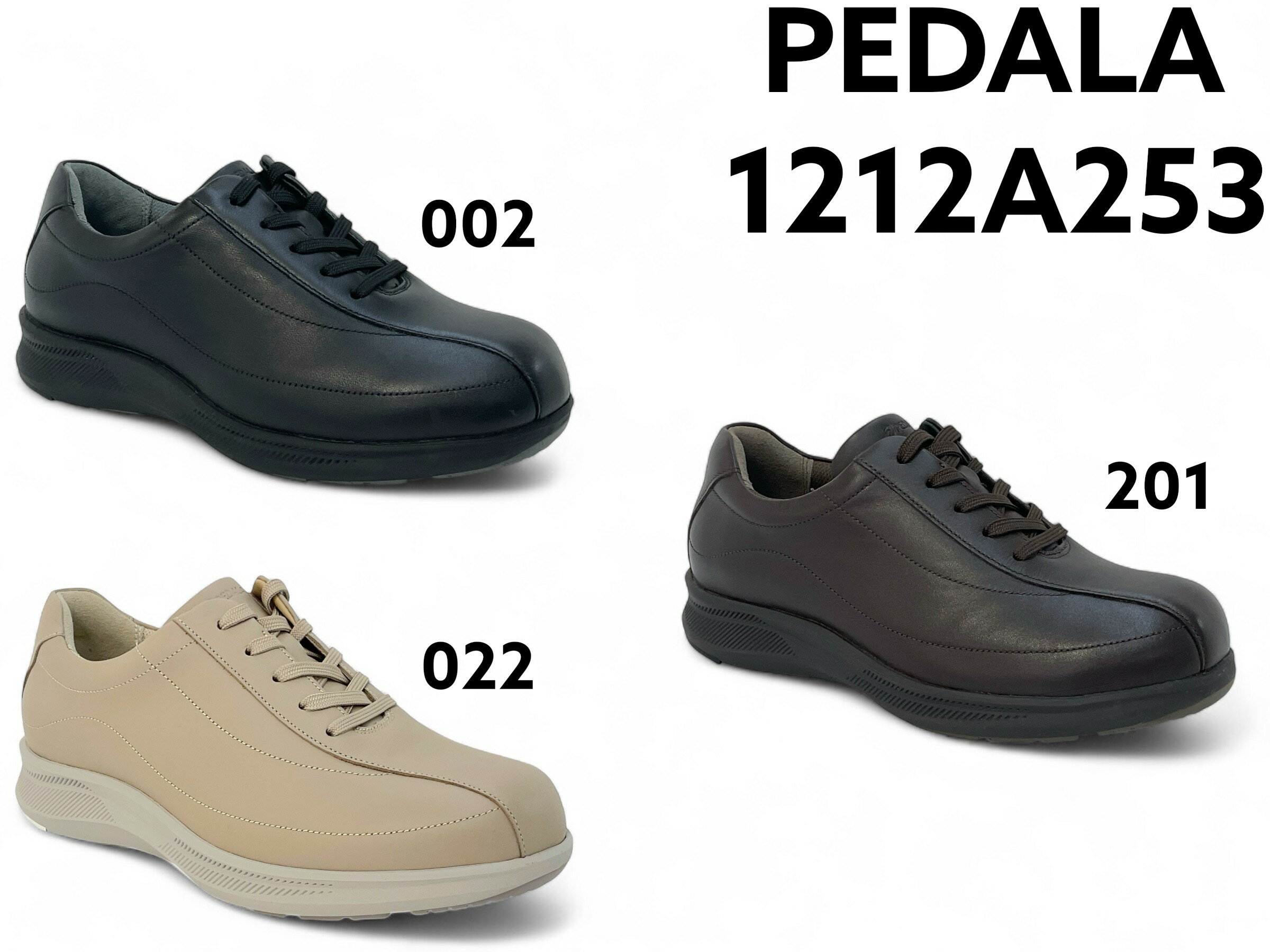 アシックス ウォーキング シューズ ペダラ 1212A253 4E ASICS WALKING PEDALA ファスナー 天然皮革 1212A093後継モデル