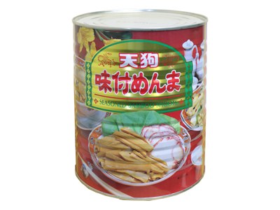 めんま 味付 金線 1号缶（固形量:2000g）バラ売り[製造元／直売／専門店／メーカ／直販／天狗缶詰／常温食品／業務用食材／炊き出し・文化祭ラーメントッピングに／7,000円以上で送料無料※一部除く]