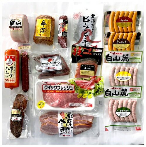 【豪華福箱セット】【ギフト】送料無料(込）（※沖縄県・北海道へのお届けは別途送料を頂戴いたします）御祝 内祝 快気祝 新築祝 結婚祝 出産祝 お返し お中元 お歳暮 母の日 景品 ご褒美 ハム　のサムネイル
