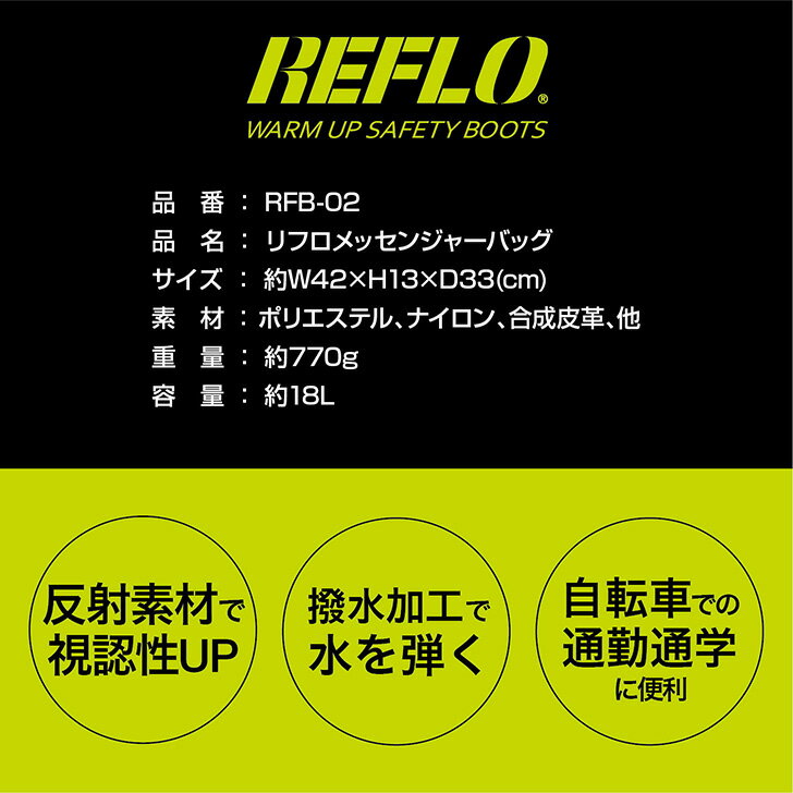 RFB-02 リフロメッセンシ゛ャーハ゛ック゛ メンズ バッグ おしゃれ カジュアル ボ...