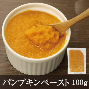 パンプキンペースト [100g] お試し かぼちゃ 南瓜 野菜ペースト かぼちゃペースト ハロウィン スープ サラダ ケーキ タルト プリン アイス 和食 洋菓子 洋食 冷凍