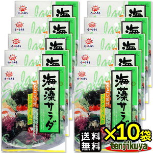 ＼あす楽／ 前島食品 海藻サラダ ×10袋 わかめ 茎わかめ ワカメ 昆布 寒天 糸寒天 めかぶ 海藻 乾燥 ポイント消化