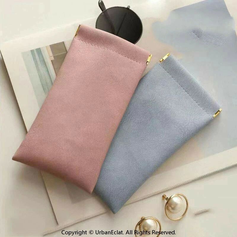 樂天商城 - 携帯 レザー調 収納 単品 メガネケース 持ち運び サングラス コンパクト 無地 スリム 眼鏡ケース バネ口 ワンタッチ開閉 老眼鏡