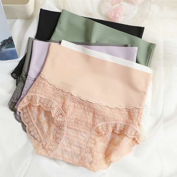 レース 美尻ショーツ 花柄 刺しゅう 下着 送料無料 おなかすっぽりパンティー 締め付けない ひびきにくい ランジェリー 女性下着(4.0)