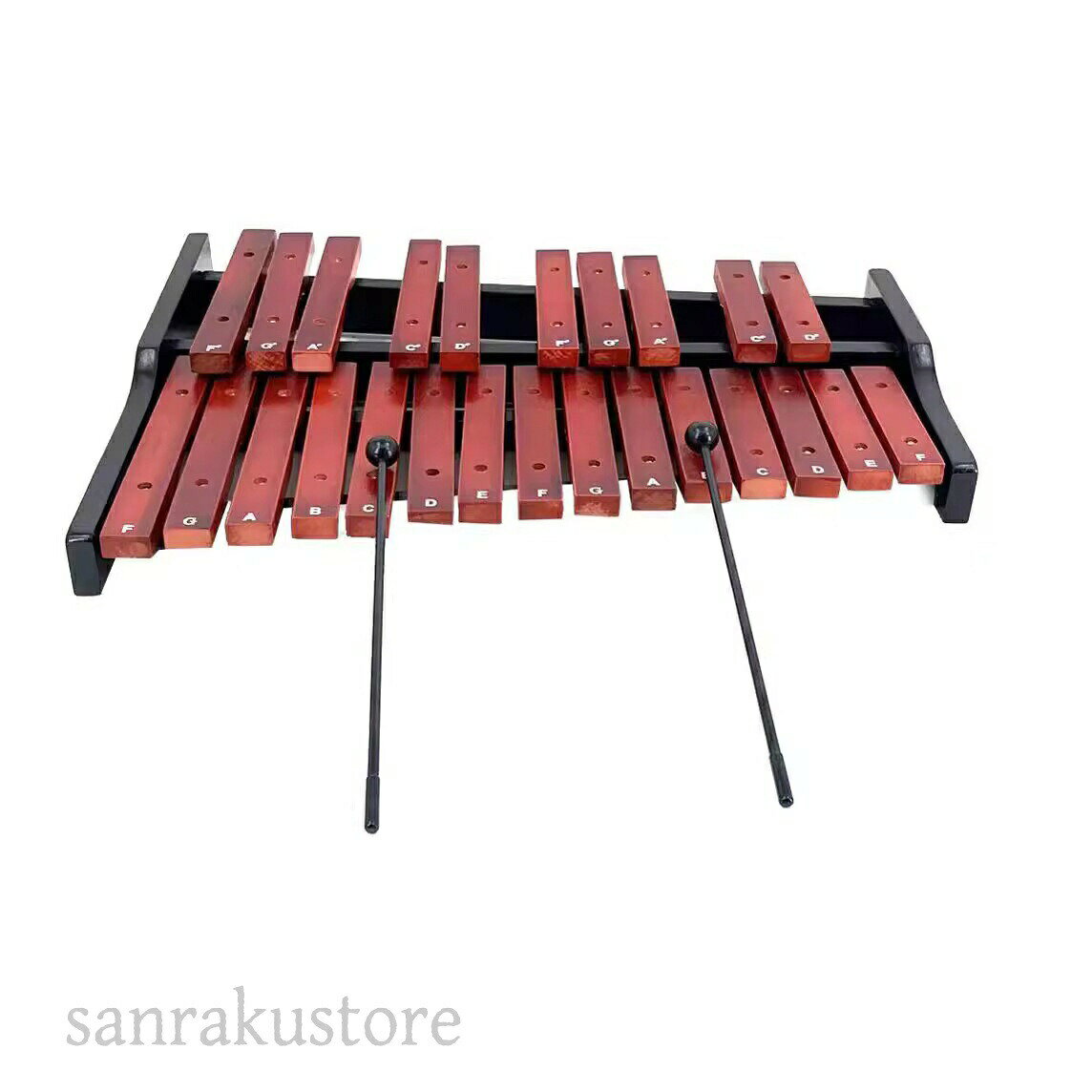 木琴 木製卓上木琴 25音 音階付き 卓上木琴 音楽知育 木製鍵盤 グロッケン 打楽器 子供用 初心者向け 練習用 マレット付き 音楽教育 幼児 音感育成 リズム遊び 木製おもちゃ木琴 キッズ パーカッション プレゼント おしゃれ ナチュラルデザイン