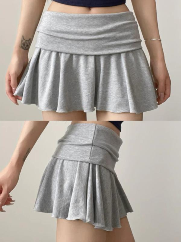 プリーツスカート レディース 夏 透け防止 ショートパンツ付き Aライン セクシー スリムフィット デザイン カジュアル 普段使い 軽量 ..