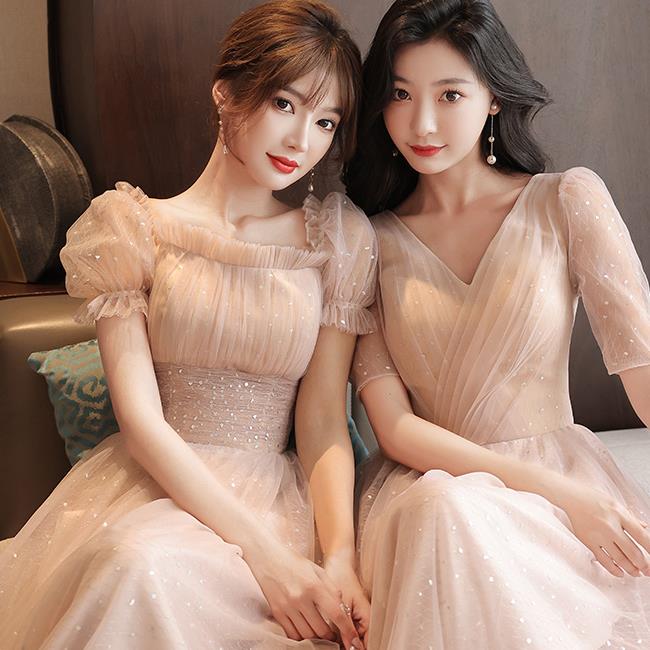 Other - 予約　4デザイン ピンク ブライズメイドドレス　パーティードレス　ワンピース二次会演出司会結婚式お呼ばれ ロングドレス　マキシ丈　ブライズメイド　ドレス　二次会ドレス　フォーマルドレス
