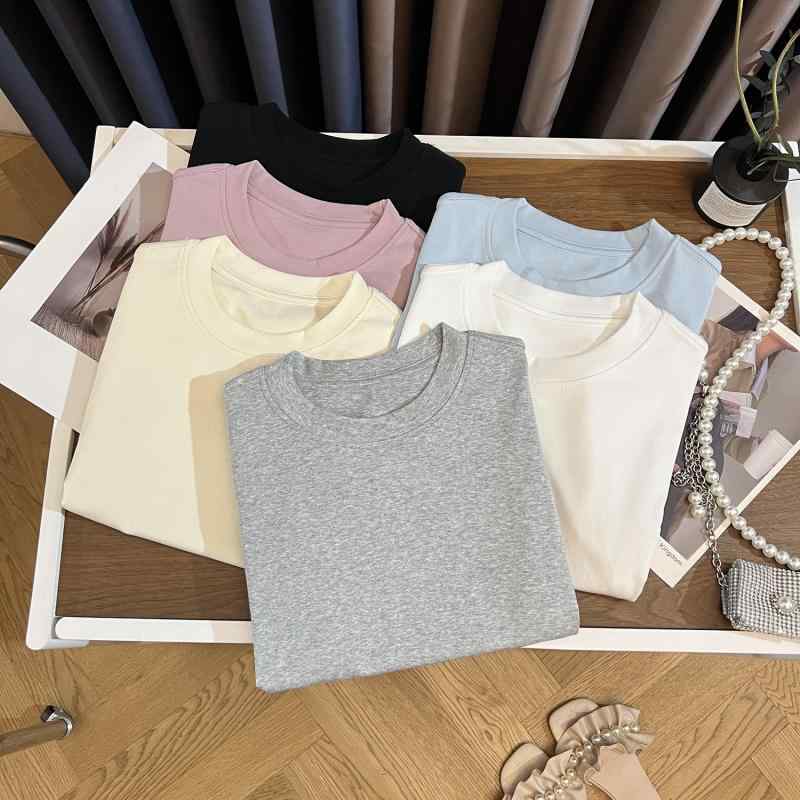 Tシャツ レディース 短袖 夏 単色 キ