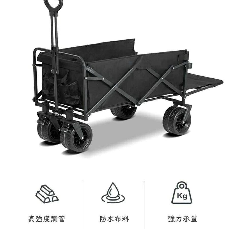 【2026 新作】アウトドアワゴン 大容量 耐荷重強い キャリーワゴン キャンプカート...