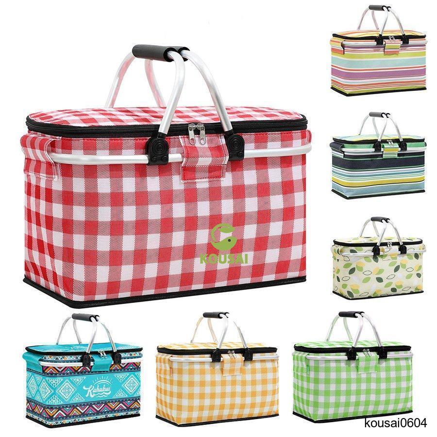 持ちやすい弾力のあるグリップで、軽量アルミだから持ち運びラクラク!!また、コンパクトに折りたたむことができるので、場所を取らずに収納もできます!!食品のまとめ買いはもちろん、天気の良い日はお弁当を持ってレジャーやピクニックへ出掛けてみませんか -■商品サイズ(約)：W42xH23xD23cm■素材/成分：バッグ部分表面:ポリエステル 100%、裏面:アルミ蒸着フィルム(発砲ポリエチレン、PETフィルム)ハンドル部分アルミ合金■耐荷重：8kg■種類：サークルチェック、ネイビーチェック、ブラウンドット、レッドホワイトドット、ブラックフラワー、ピンクフラワー、パープルフラワー、レッドフラワー、グリーンチェック、ハイビスカス持ちやすい弾力のあるグリップで、軽量アルミだから持ち運びラクラク!!また、コンパクトに折りたたむことができるので、場所を取らずに収納もできます!!食品のまとめ買いはもちろん、天気の良い日はお弁当を持ってレジャーやピクニックへ出掛けてみませんか -■商品サイズ(約)：W42xH23xD23cm■素材/成分：バッグ部分表面:ポリエステル 100%、裏面:アルミ蒸着フィルム(発砲ポリエチレン、PETフィルム)ハンドル部分アルミ合金■耐荷重：8kg■種類：サークルチェック、ネイビーチェック、ブラウンドット、レッドホワイトドット、ブラックフラワー、ピンクフラワー、パープルフラワー、レッドフラワー、グリーンチェック、ハイビスカス