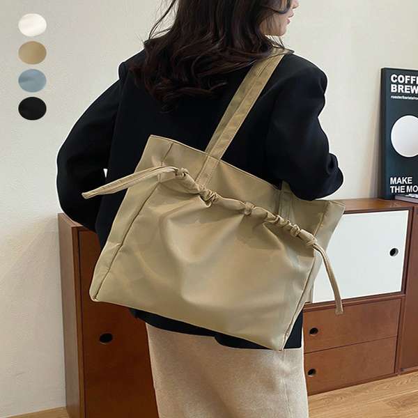 無地 黒 旅行 オフィスカジュアル 大人可愛い 通勤通学 おしゃれ レディースバッグ 大きめ 送料無料 軽量 シンプル 手提げバッグ(4.0)