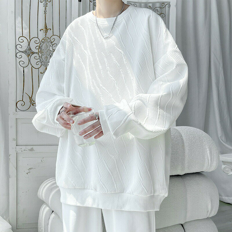 樂天商城 - メンズ トレーナー 長袖 パーカー Tシャツ 秋服 無地 メンズ スウェット プルオーバー メンズ ボタンスリット カジュアル 春 秋 BIG ロンtシャツ 快適 丸襟 大きいサイズ