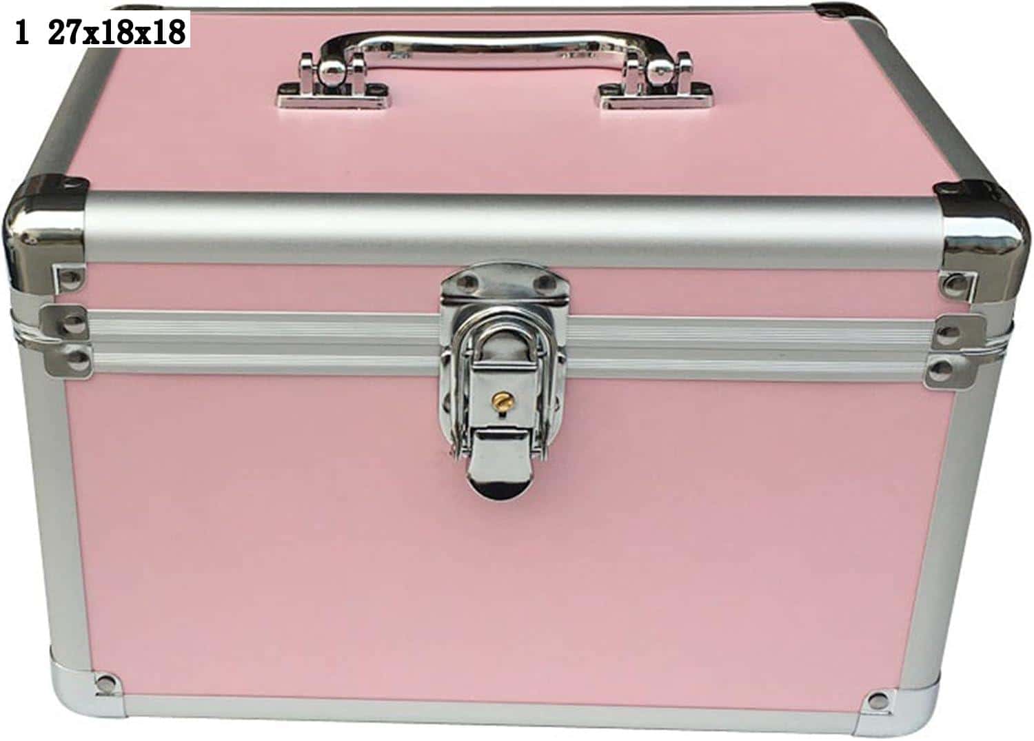 樂天商城 - 大容量 コスメボックス 化粧箱 メイクケース メイク用品 収納 ネイルグッズ 防塵 防水 携帯便利 軽量 母の日 贈り物