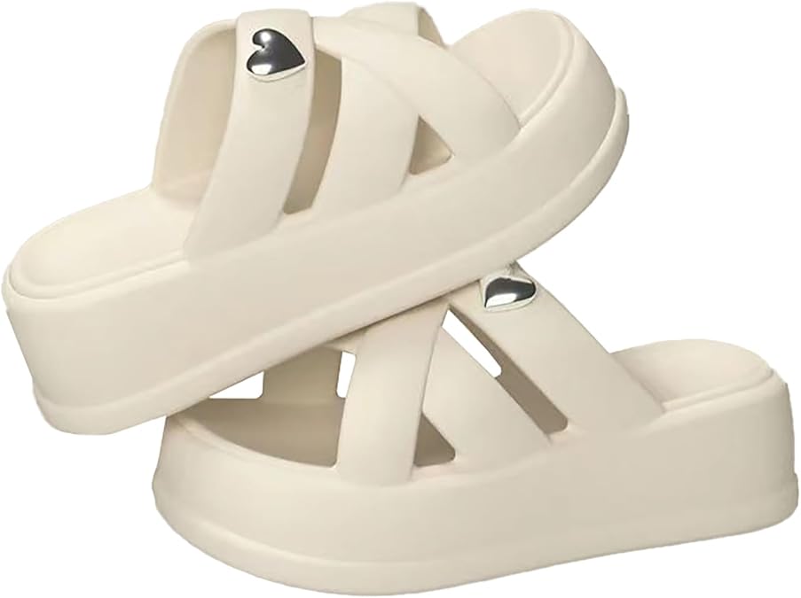 樂天商城 - スリッパ レディース 洗える 滑らない おしゃれ 厚底 静音 ルームシューズ サンダル 柔軟 超軽量 ルームスリッパ 夏用 厚底サンダル 室内 外履き