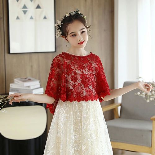 フォーマル ワンピース レース ジュニア ドレス ショール ケープ お姫様 キッズ 子供 子供服 子供用ボレロ キッズボレロ ボレロ