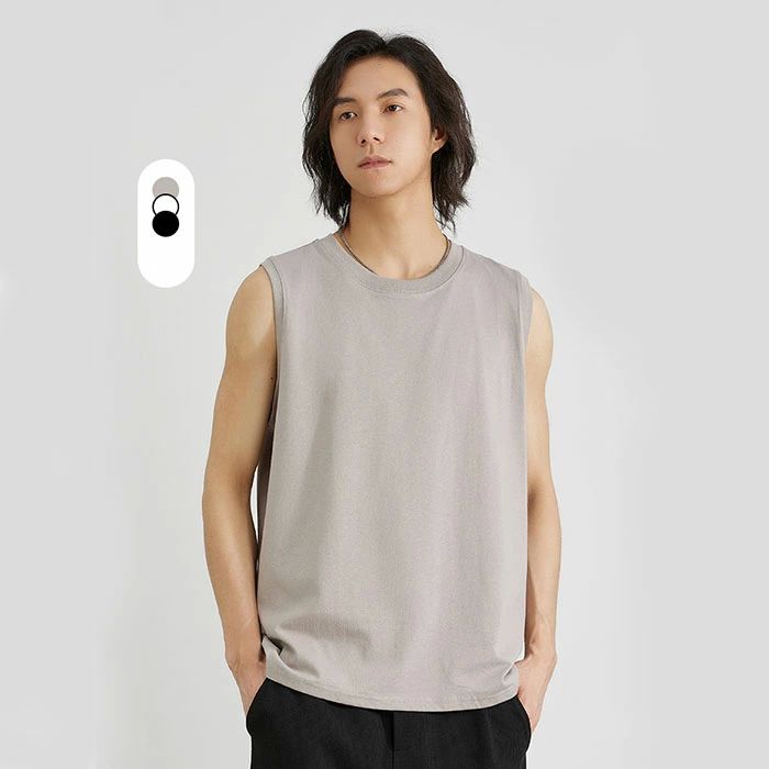 夏服 春 綿100% 夏 メンズ 無地 黒 トレーニン タンクトップ 3color 白 tシャツ 大きいサイズ コットン ランニング ノースリーブ