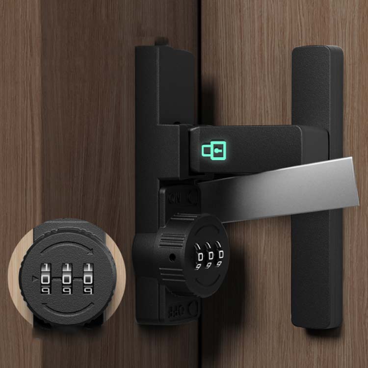 後付け 観音開き戸 室内 補助錠 ドアロック ダイヤル式 引き戸 180度/90度 開き戸 鍵 引き戸 3桁ダイヤル式 防犯 室内ドア 夜光