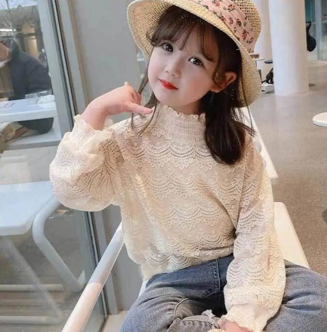 レースセーター 裏起毛セーター 子供服 長袖 キッズ 学生 子供服 女の子 レース付き ガールズ 秋冬 レ..