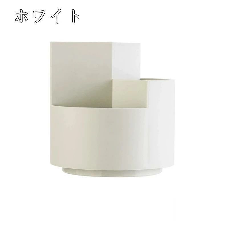 ペンスタンド ペン立て ペンホルダー ペン入れ 360度 回転 ペン立て デスク収納 多...