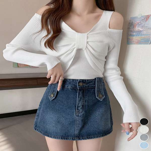 樂天商城 - 着やせ カジュアル ニットセーター 肩出し ニットウエア きれいめニッ 送料無料 レディース ニットプルオーバー ニットインナー