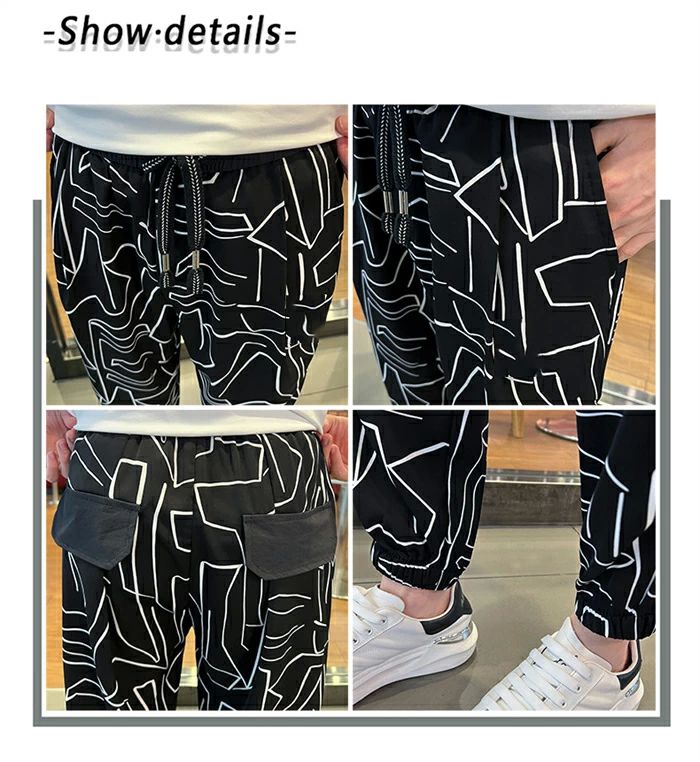 ワイ 夏 リラックスパンツ 薄手 アイスシルクロングパンツ メンズ パンツ アイスシルクパンツ 冷感 プリント柄 ストレッチパンツ