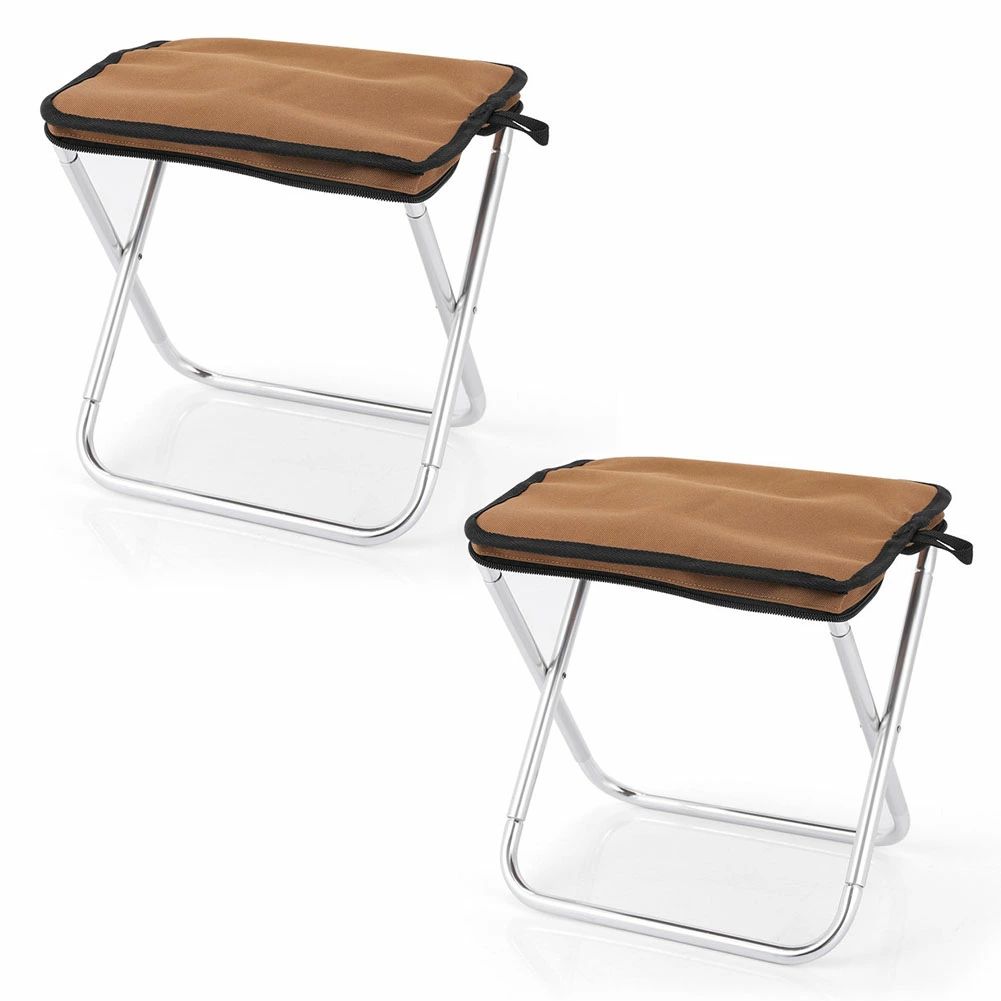 2個セット ポケット 折りたたみ椅子 キ 持ち運び コンパクト ポータブル ミニ椅子 小さい 携帯 軽い アウトドア 3色選べる 軽量