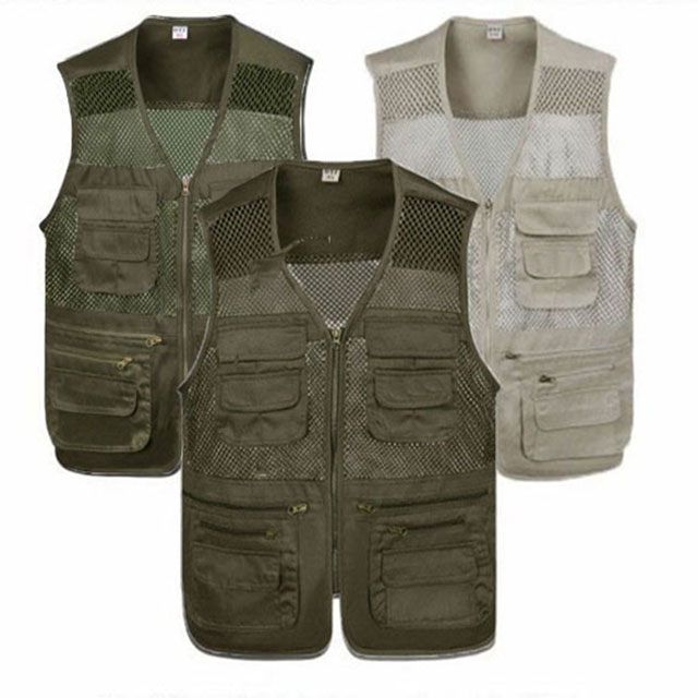 仕事着 ベスト 前開き 釣り散歩 サマーベスト 送料無料 作業服 ベスト お出かけ アウトドア メンズ 農作業 メッシュベスト シニア ポケット ゴルフ 農作業 釣り DIY 庭仕事 草刈り 父の日 tenjinbashiselect-10166913 天神橋セレクト サンプル画像2