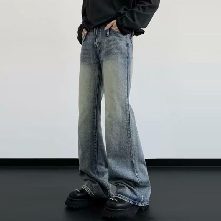 リラックスパンツ 体型カバー メンズ 春服 デニムパンツ ロングパンツ 長ズボン メンズ 秋服 フレアパンツ 大きいサ 冬服 ワイド