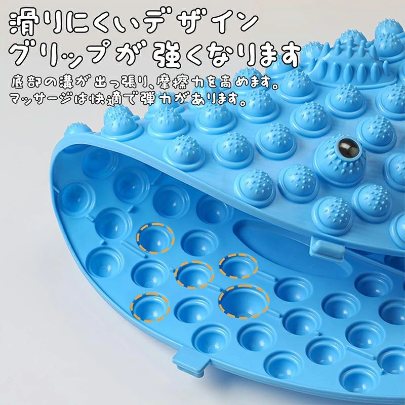 天神橋セレクトの足ツボマット 足つぼ マット 足踏み 健康 ダイエット 55cm 円形 足元ケア 足裏刺激 血行促進 疲労回復 マッサージ リフレッシュ ヘルスケア ストレス解消 自然治癒 日々の癒し 足先ケア 美容健康 足元暖か｜アングル3