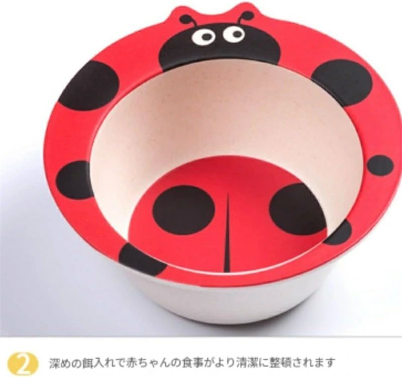 スプーン かわいいキャ ボウル フォーク 自分で食べる練習 プレート 5点セット 子...