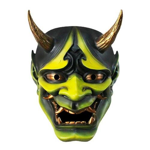 Full Mask - おに コスチューム 般若 イベ お面 仮面 マスク ハロウィン はんにゃ 復活祭 halloween コスプレ パーティー 鬼 ハロウィーン