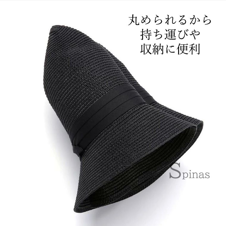 XLサイズあり 丸めて持ち運びも便利 メンズ カンカン帽 大きいサイズ 麦わら帽子 ...